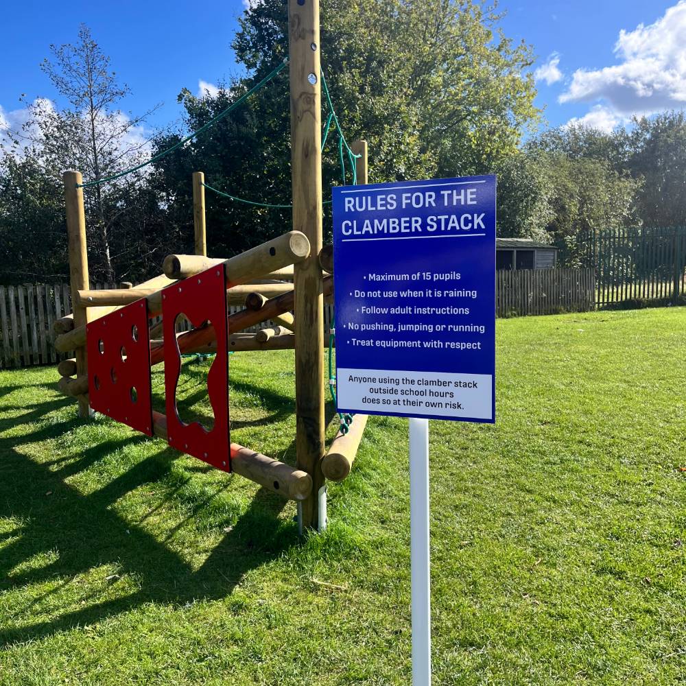 Single Post Mounted Sign